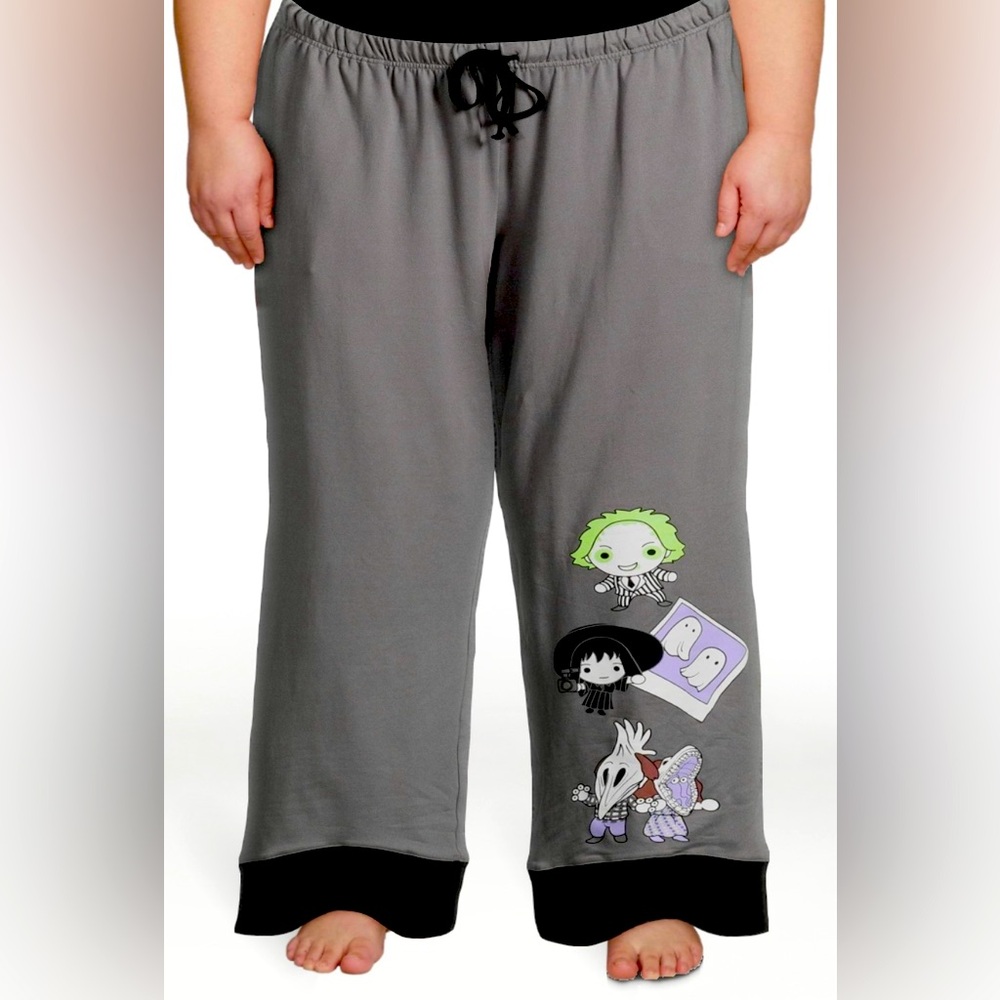 Officially licensed “Beetlejuice Beetlejuice” Warner Bros Sleep Pants plus size